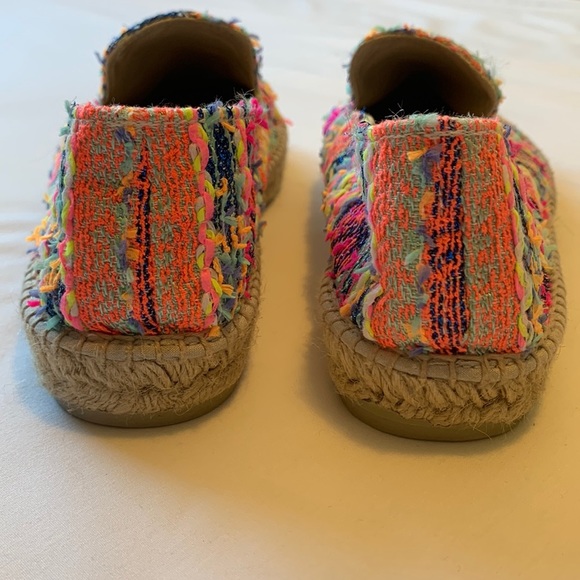 Manebi Ibiza Neon Tweed multicolor platform espadrilles 9 - Picture 4 of 10